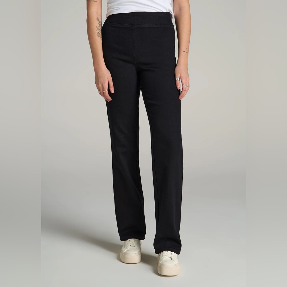 American Tall Harper Pull-on Straight Leg Jeans for Tall Women Washed Black S T